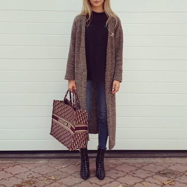 Long Brown Cardigan
