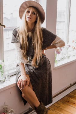 Long Brown Vest